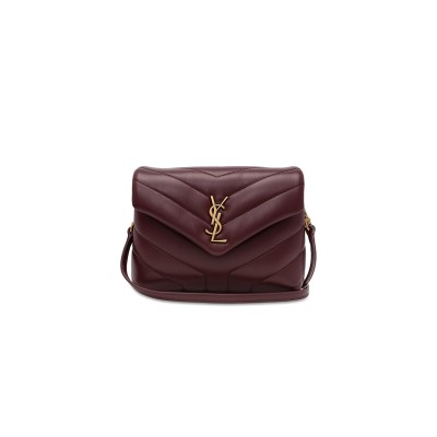YSL TOY LOULOU SHOULDER BAG IN QUILTED LEATHER 467072 (20*14*7cm)